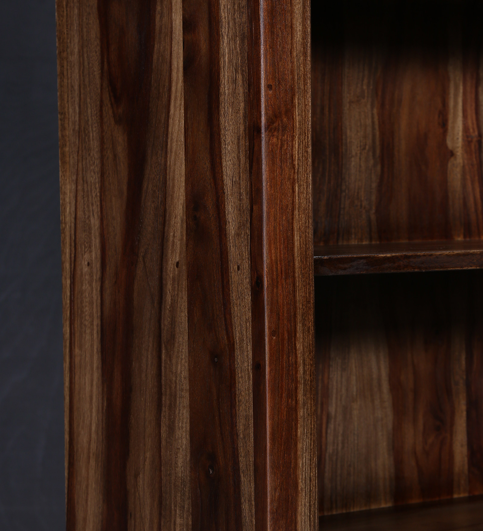 Fothmon Book Shelf with Two Drawers in Provincial Teak Finish